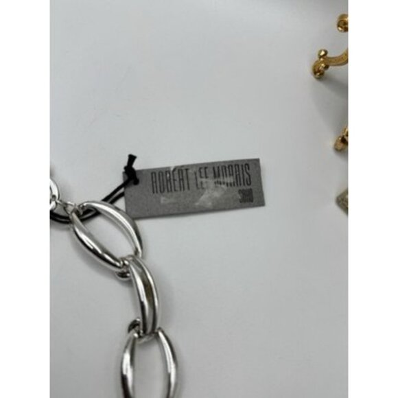 Vintage RIM SOHO RLM ROBERT LEE MORRIS Chunky Links Necklace NWT 15" Long - Picture 5 of 9